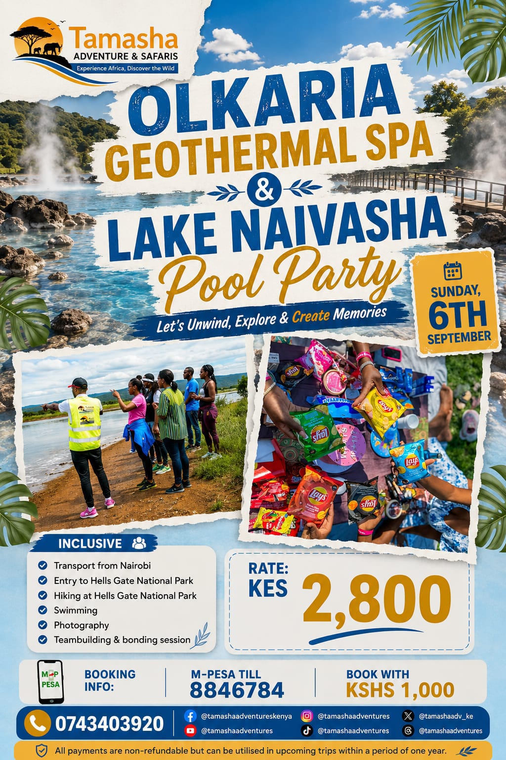 Olkaria Geothermal Spa & Lake Naivasha Pool Party