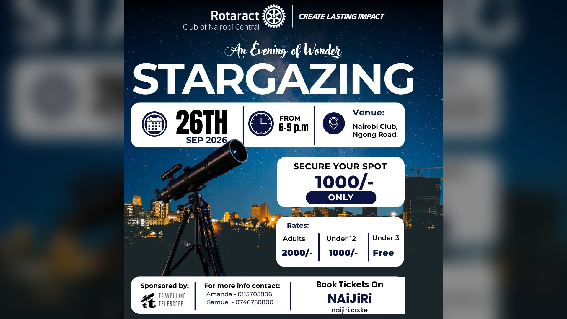 STAR GAZING - A NIGHT UNDER THE STARS